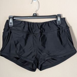 Raisins Brand Women’s Swim Short Low Rise Black Size Large